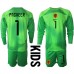 Cheap Netherlands Remko Pasveer #1 Goalkeeper Home Football Kit Children World Cup 2022 Long Sleeve (+ pants)